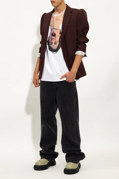 Dries Van Noten Jassen Wool Blazer Red 6 Dries Van Noten Jassen Wool Blazer Red - Afbeelding 4