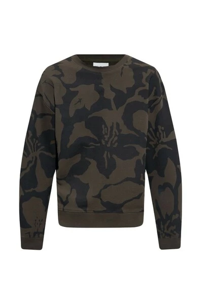 Dries Van Noten Hoodies & Sweatvesten Sweatshirt With Floral Motif Green 7 Dries Van Noten Hoodies & Sweatvesten Sweatshirt With Floral Motif Green - Afbeelding 5