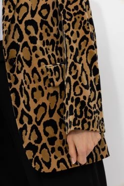 Dries Van Noten Blazers Blazer With Animal Motif Beige