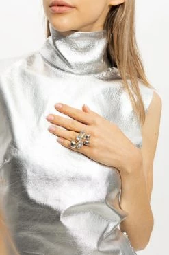 Dries Van Noten Ringen Brass Ring Yellow