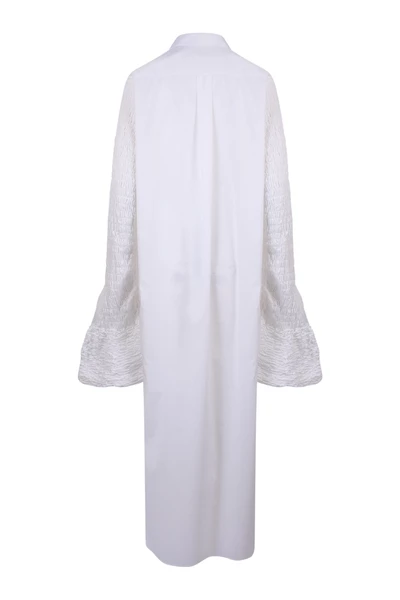 Dries Van Noten Blousejurken Dress DAYLA4183 White 3 Dries Van Noten Blousejurken Dress DAYLA4183 White