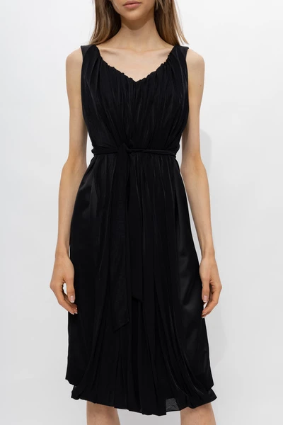 Dries Van Noten Casual Jurken Strap Dress Black 5 Dries Van Noten Casual Jurken Strap Dress Black - Afbeelding 3
