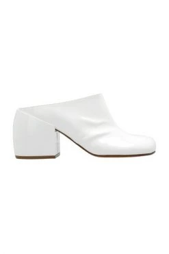 Dries Van Noten Schoenen Leather Mules White -Dries Van Noten Verkoopwinkel 0d7f328c385739a7d82adea3816e831d