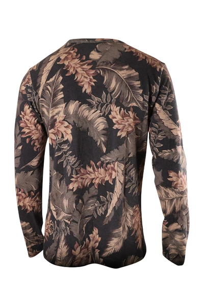 Dries Van Noten Truien & Vesten Printed Leaves Sweatshirt Brown 6 Dries Van Noten Truien & Vesten Printed Leaves Sweatshirt Brown - Afbeelding 4