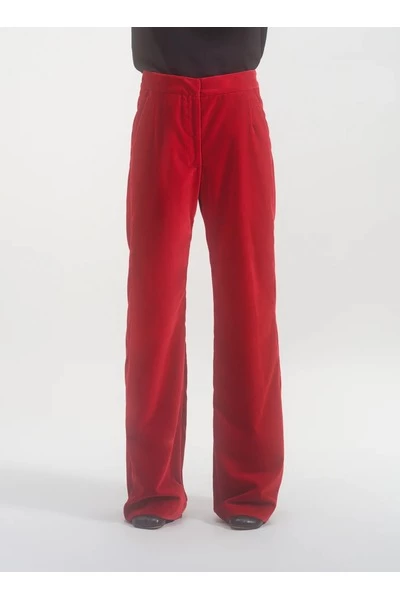 Dries Van Noten Pantalons Straight Trousers Red 3 Dries Van Noten Pantalons Straight Trousers Red