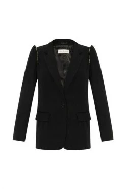 Dries Van Noten Business Blazers Embellished Blazer Black -Dries Van Noten Verkoopwinkel 1677bd6830be937b9c03a398a6ee88e8