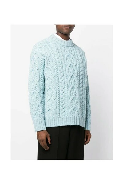 Dries Van Noten Truien & Vesten 222-021232-5707 KNITWEAR Blue 7 Dries Van Noten Truien & Vesten 222-021232-5707 KNITWEAR Blue - Afbeelding 5