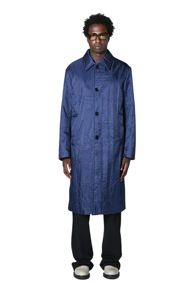 Dries Van Noten Jassen Single-Breasted Coats Blue 6 Dries Van Noten Jassen Single-Breasted Coats Blue - Afbeelding 4