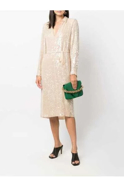 Dries Van Noten Feestjurken Occasion Dresses Beige 4 Dries Van Noten Feestjurken Occasion Dresses Beige - Afbeelding 2