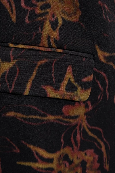 Dries Van Noten Jassen Blazer With Floral Motif Brown 5 Dries Van Noten Jassen Blazer With Floral Motif Brown - Afbeelding 4