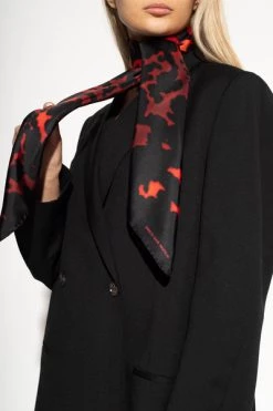 Dries Van Noten Sjaals Silk Shawl Black -Dries Van Noten Verkoopwinkel 241d09fa5d19134707923de840a70b54