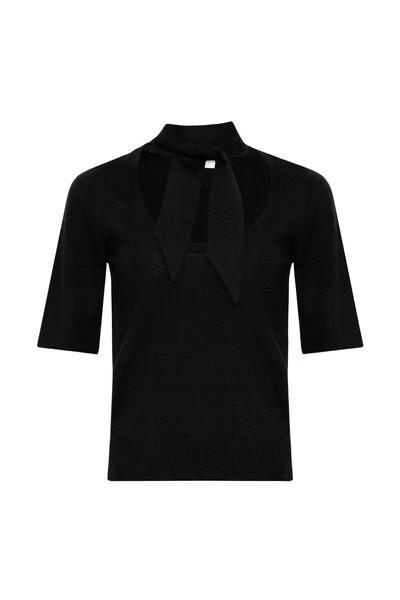 Dries Van Noten Blouses Wool Top Black 6 Dries Van Noten Blouses Wool Top Black - Afbeelding 4