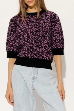 Dries Van Noten Blouses Patterned Top Purple