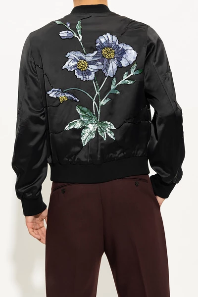 Dries Van Noten Bomber Jackets Bomber Jacket Black 6 Dries Van Noten Bomber Jackets Bomber Jacket Black - Afbeelding 4