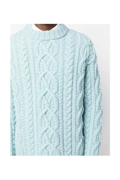 Dries Van Noten Truien & Vesten 222-021232-5707 KNITWEAR Blue 6 Dries Van Noten Truien & Vesten 222-021232-5707 KNITWEAR Blue - Afbeelding 4