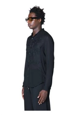 Dries Van Noten Casual Overhemden Casual Shirts Black -Dries Van Noten Verkoopwinkel 2ba9e927de82e4d5066102bfdd979629