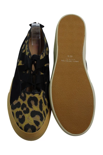 Dries Van Noten Vintage Schoenen Pre-owned Lace Up Leopard Print Sneakers Black 6 Dries Van Noten Vintage Schoenen Pre-owned Lace Up Leopard Print Sneakers Black - Afbeelding 5