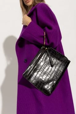 Dries Van Noten Handtassen Leather Ring Clutch Black -Dries Van Noten Verkoopwinkel 30ab8de1642cd38cb5dea37ef7ee3cd0