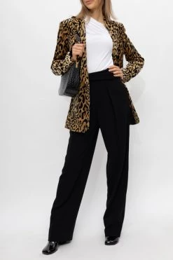 Dries Van Noten Blazers Blazer With Animal Motif Beige -Dries Van Noten Verkoopwinkel 34fe2b6897e23dcdcd0c6fc20bfc2cb8