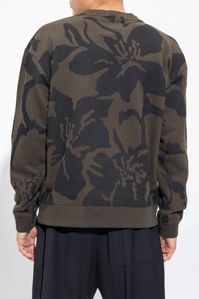 Dries Van Noten Hoodies & Sweatvesten Sweatshirt With Floral Motif Green 6 Dries Van Noten Hoodies & Sweatvesten Sweatshirt With Floral Motif Green - Afbeelding 4