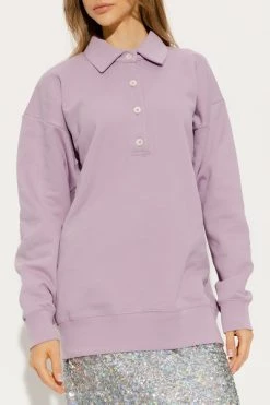 Dries Van Noten Hoodies & Sweatvesten Cotton Sweatshirt Purple -Dries Van Noten Verkoopwinkel 39ac862bc081dc761845da6d8042f6d0
