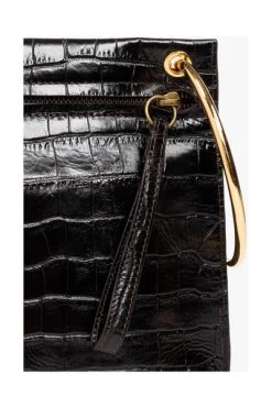 Dries Van Noten Handtassen Leather Ring Clutch Black -Dries Van Noten Verkoopwinkel 3c67ee0d13269b72ebc3de98c14ba013