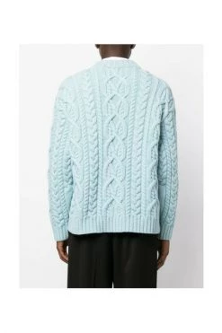 Dries Van Noten Truien & Vesten 222-021232-5707 KNITWEAR Blue
