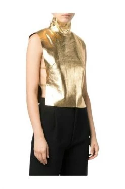 Dries Van Noten Tops Sleeveless Top Yellow
