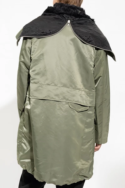 Dries Van Noten Parka Jassen Hooded Parka Green 4 Dries Van Noten Parka Jassen Hooded Parka Green - Afbeelding 2