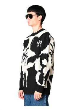 Dries Van Noten Truien & Vesten Round-neck Knitwear Black