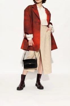 Dries Van Noten Enkellaarsjes Leather Ankle Boots Red -Dries Van Noten Verkoopwinkel 4473273b6626ac9c0b262521a5693a23