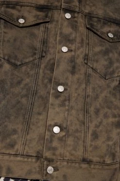 Dries Van Noten Spijkerjassen Denim Jacket Green