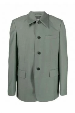 Dries Van Noten Jassen Blazers Green