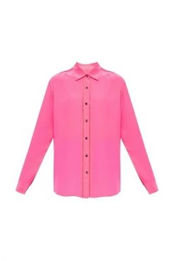 Dries Van Noten Longsleeve Shirts Silk Shirt Pink -Dries Van Noten Verkoopwinkel 477e9565f48f7d62cf6359712720e991