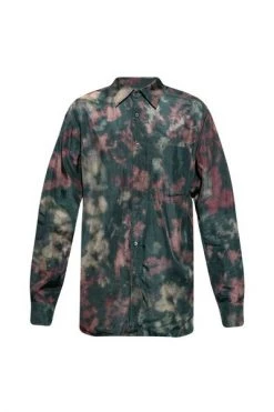 Dries Van Noten Casual Overhemden Silk Shirt Gray