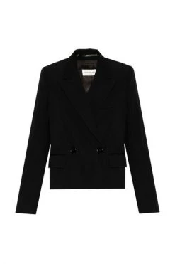 Dries Van Noten Blazers Double-breasted Blazer Black -Dries Van Noten Verkoopwinkel 497bf2891d7a907d85969c307a94c6d1