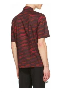 Dries Van Noten Korte Mouwen Overhemden Short Sleeve Shirts Red
