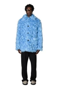 Dries Van Noten Jassen Faux Fur & Shearling Jackets Blue 9 Dries Van Noten Jassen Faux Fur & Shearling Jackets Blue -Dries Van Noten Verkoopwinkel 4aa1b4fd5802fa08528785496273dd00