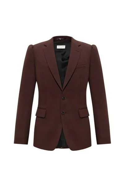 Dries Van Noten Jassen Wool Blazer Red 7 Dries Van Noten Jassen Wool Blazer Red - Afbeelding 5