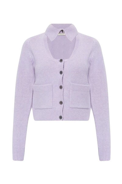 Dries Van Noten Vesten Wool Cardigan Purple 3 Dries Van Noten Vesten Wool Cardigan Purple