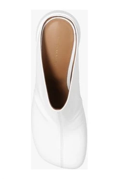 Dries Van Noten Schoenen Leather Mules White -Dries Van Noten Verkoopwinkel 536386354ae60c0d7fb9595f8e24bd84
