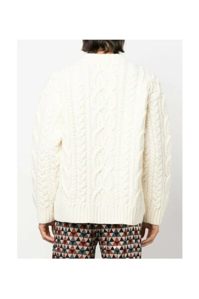 Dries Van Noten Truien & Vesten 222-021232-5707 KNITWEAR White 4 Dries Van Noten Truien & Vesten 222-021232-5707 KNITWEAR White - Afbeelding 2