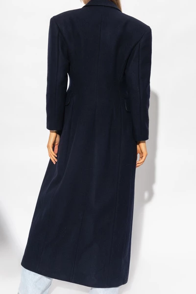 Dries Van Noten Trenchcoats & Mantels Fitted Wool Coat Blue 5 Dries Van Noten Trenchcoats & Mantels Fitted Wool Coat Blue - Afbeelding 3