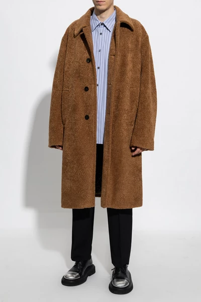 Dries Van Noten Jassen Fur Coat Brown 4 Dries Van Noten Jassen Fur Coat Brown - Afbeelding 2