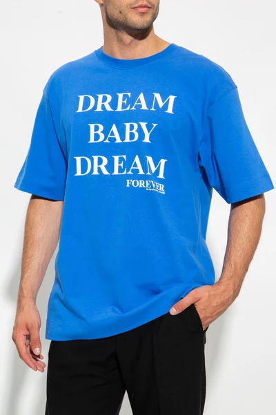 Dries Van Noten Shirts Printed T-shirt Blue 6 Dries Van Noten Shirts Printed T-shirt Blue - Afbeelding 4