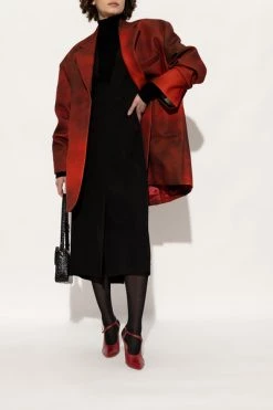 Dries Van Noten Leather Pumps Red