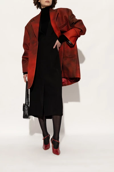 Dries Van Noten Leather Pumps Red 3 Dries Van Noten Leather Pumps Red