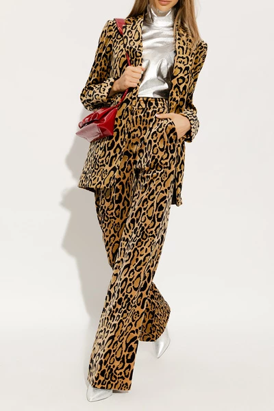 Dries Van Noten Pantalons Trousers With Animal Motif Brown 6 Dries Van Noten Pantalons Trousers With Animal Motif Brown - Afbeelding 4