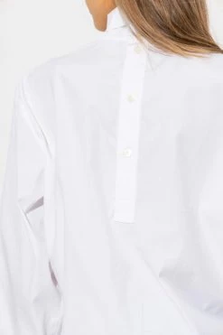 Dries Van Noten Blouses Cotton Top White -Dries Van Noten Verkoopwinkel 68db4621574dc404a36c6a58063a2426