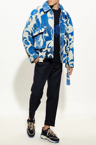 Dries Van Noten Kostuums Pleat-front Trousers Blue 7 Dries Van Noten Kostuums Pleat-front Trousers Blue - Afbeelding 5